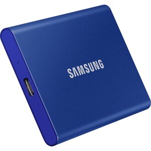 Samsung T7 MU-PC2T0H/WW 2 TB Portable Solid State Drive - External - PCI Express NVMe - Indigo Blue - Gaming Console, Desk