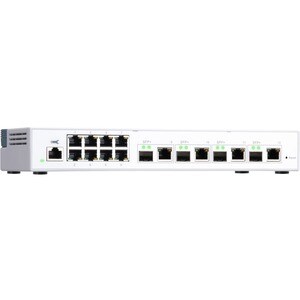 QNAP QSW-M408-4C 8 Ports Manageable Ethernet Switch - Gigabit Ethernet, 10 Gigabit Ethernet - 10/100/1000Base-T, 10GBase-T