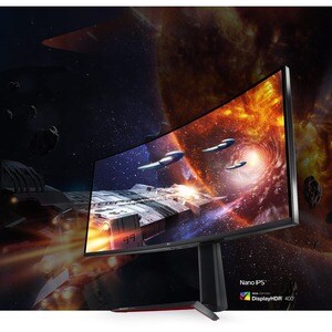 LG UltraGear 34GN850-B 34" Class UW-QHD Curved Screen Gaming LCD Monitor - 21:9 - Black, Red - 34" Viewable - Nano In-plan