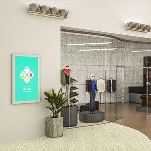 Chief Impact On-Wall Kiosk - Portrait 65"" White - 65"" (1651 mm) - Wall Mountable