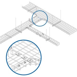 Eaton Tripp Lite Series Universal Coupler Kit for Wire Mesh Cable Trays, 50 Pack - Metal