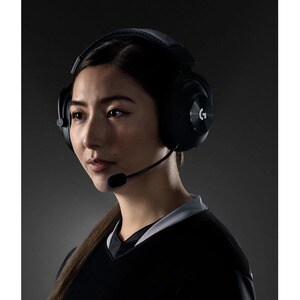 Casque de jeu Logitech PRO X - Sans fil - Design Sur tête - Stéréo - Couleur Noir - Binaural - Circumaural - Portée 1500 c
