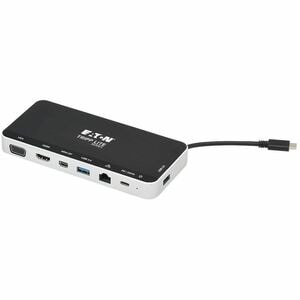 Eaton Tripp Lite Series USB Dock, Triple Display - 4K HDMI & mDP, VGA, USB 3.x (5Gbps), USB-A/C Hub, GbE, 60W PD Charging 