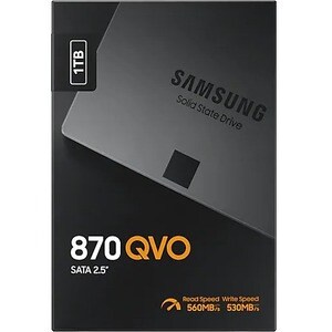 Samsung 870 QVO MZ-77Q1T0BW 1 TB Solid State Drive - 2.5" Internal - SATA (SATA/600)