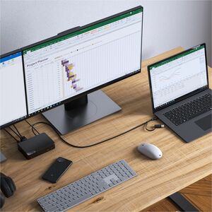 Universal Dock dual Display docking station HD monitors USB-C and USB-A devices 85W Power Delivery PD
