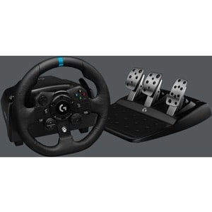 Logitech G G923 Gaming Steering Wheel - Cable - USB - PlayStation, PC, PlayStation 5 - Black