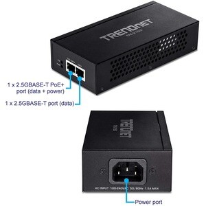 Trendnet TPE-215GI. Ethernet Schnittstellen Typ: 2.5 Gigabit Ethernet, Ethernet LAN Datentransferraten: 2500 Mbit/s, Netzs
