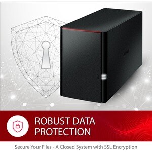 BUFFALO LinkStation SoHo 220 2-Bay Personal Cloud Office NAS 12TB (2x6TB) with Hard Drives Included - 2 x HDD Installed - 