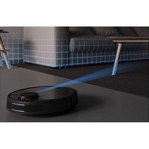 MI Vacuum-Mop P STYJ02YM Robot Vacuum/Mop - Black - 550 mL Dust Capacity - 200 mL Water Tank Capacity - Turbo Brush - Marb