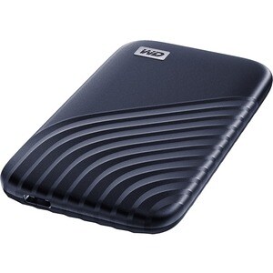 WD My Passport WDBAGF0010BBL-WESN 1 TB Portátil Unidade de estado sólido - Externo - Azul noturno - PC Secretária Device S