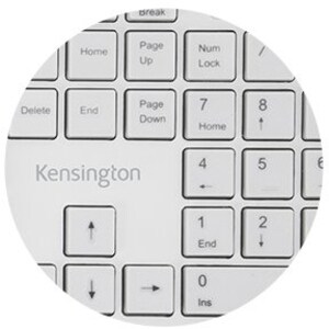 Kensington Pro Fit Ergo Wireless Keyboard-Gray - Wireless Connectivity - Bluetooth/RF - 2.40 GHz - USB Interface - Grey