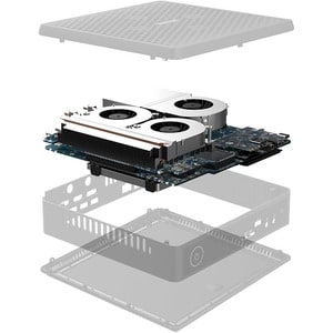 Zotac ZBOX QCM7T3000 Workstation - Core i7 10. Generation i7-10750H - Mini-PC - 6 GB Grafik - Serial ATA/600 Steuerung - I