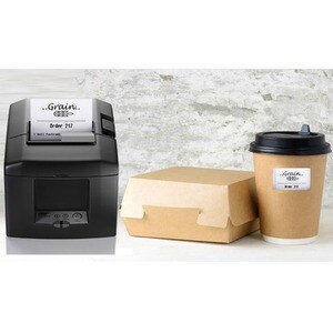 Star Micronics TSP654IISK GRY E+U Desktop Direct Thermal Printer - Monochrome - Label/Receipt Print - 72 mm (2.83") Print 