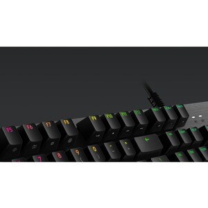Logitech G512 Lightsync RGB Mechanical Gaming Keyboard - Cable Connectivity - USB 2.0 Interface - English - Windows, PC - 