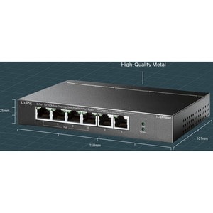 TP-Link TL-SF1006P 6 Ports Manageable Ethernet Switch - Fast Ethernet - 10/100Base-TX - 2 Layer Supported - 1.90 W Power C