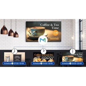 Samsung QE43T 1092,20 mm LCD Digital-Signage-Display - Cortex A72 1,70 GHz - 2 GB - 3840 x 2160 - Direct-LED - 300 cd/m² -