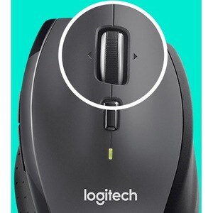 Logitech Marathon M705 Mouse - Radio Frequency - USB - Optical - 7 Button(s) - Charcoal - Wireless - 2.40 GHz - 1000 dpi -