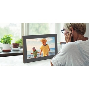 Meural WiFi Photo Frame - 15.6" LCD Digital Frame - Charcoal, Grey - 1920 x 1080 - Wireless - 16:9 - In-plane Switching (I