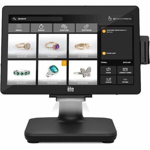 Elo EloPOS POS Terminal - Core i3 3,20 GHz - 8 GB DDR4 SDRAM 128 GB M.2/SATA - 38,1 cm (15 Zoll) LED Touchscreen UHD Graph