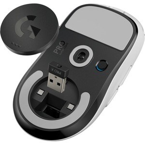 Logitech PRO X SUPERLIGHT Gaming-Maus - USB - 5 Taste(n) - Weiß - Kabellos - 25400 dpi Auflösung
