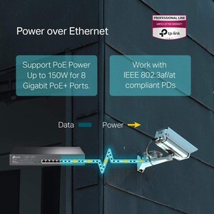 TP-Link JetStream TL-SG2210MP 10 Ports Manageable Ethernet Switch - 4 Layer Supported - Modular - 2 SFP Slots - 12.20 W Po