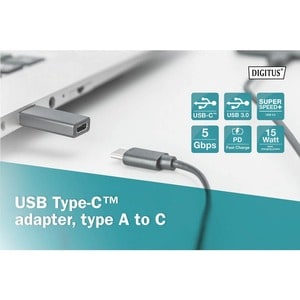 Digitus Datentransferadapter - 1 - Nickel Anschluss - Schwarz