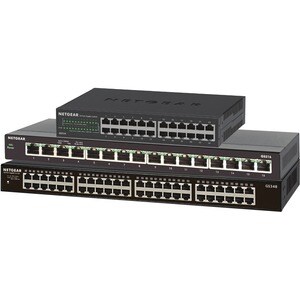 Netgear 300 GS324 24 Ports Ethernet Switch - 2 Layer Supported - 12.10 W Power Consumption - Twisted Pair - Desktop, Wall 