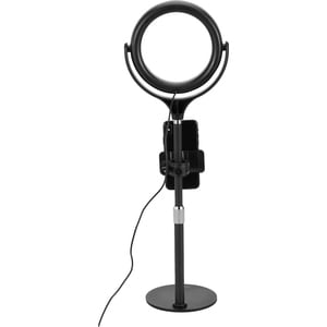 Ergopixel Desktop Tripod Stand With LED Ring Light - Black - Tripod Mount - Black