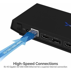 Sabrent USB Type-C Dual 4K Universal Docking Station with USB C Power Delivery (DS-WSPD) - for Computer - 60 W - USB Type 