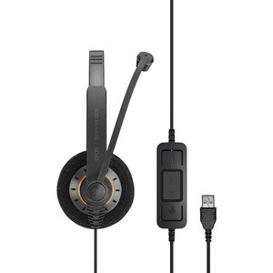 EPOS | SENNHEISER IMPACT SC 60 Kabel Auf den Ohren Stereo Headset - Schwarz, Orange - Binaural - Ohraufliegend - 60 Hz bis