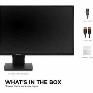 ViewSonic Value VA3456-MHDJ 34 Zoll Class UWQHD LED-Monitor - 21:9 Format - Schwarz - 86,6 cm (34,1 Zoll) Viewable - IPS-T