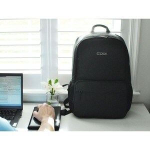 Codi Terra 100% Recycled Grey 15.6" Backpack with Antimicrobial Coating