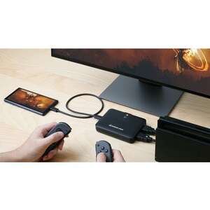 IOGEAR UpStream Mobile Capture Adapter - Functions: Video Capturing, Video Streaming - 3840 x 2160 - USB - 1 - PC, Mac - M