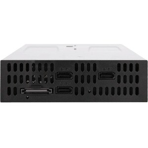 Icy Dock FlexiDOCK MB095SP-B Drive Enclosure for 5.25" SATA/600 - Serial ATA/600 Host Interface Internal - Black, Silver -