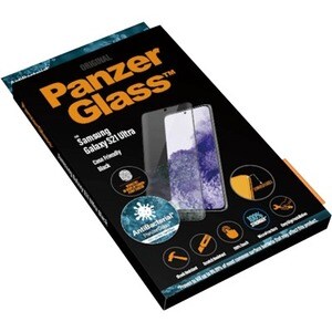 PanzerGlass Glass Screen Protector - Transparent, Black - For LCD Smartphone - Scratch Resistant, Fingerprint Resistant
