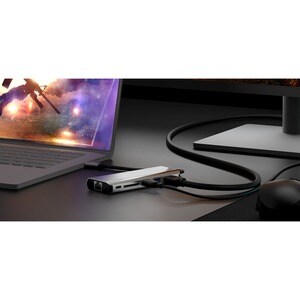 Belkin Connect USB-Typ C Docking Station - Ladefunktion - Speicherkartenleser - SD - 4K - 3840 x 2160 - 2 x USB-Anschlüsse