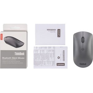 Mouse Lenovo - Bluetooth - Óptico - 3 Botón(es) - Gris hierro - Inalámbrico - 2400 dpi - Simétrico