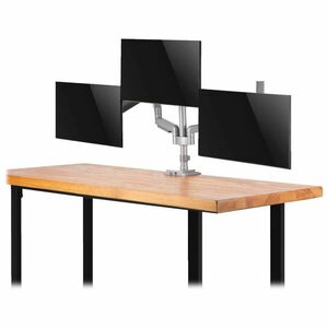 Tripp Lite series DDR1730TAL Desk Mount for Flat Panel Display, Monitor, HDTV - Silver - 3 Display(s) Supported - 30" Scre