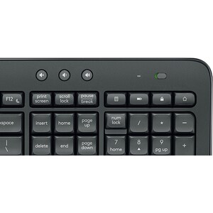 Logitech MK545 Keyboard & Mouse - QWERTY - English (US) - USB Wireless Bluetooth - Keyboard/Keypad Color: Black - USB Wire