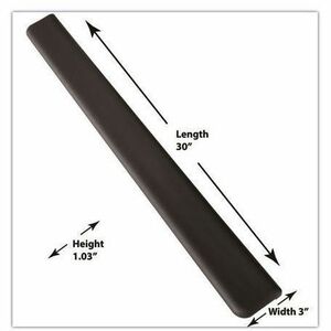 3M Wrist Rest - 1.03" Height x 30" Width x 3" Depth - Gel - Anti-slip