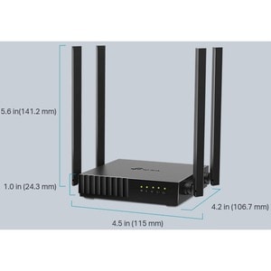 TP-Link Archer C54 Wi-Fi 5 IEEE 802.11ac Ethernet Wireless Router - Dual Band - 2.40 GHz ISM Band - 5 GHz UNII Band - 4 x 