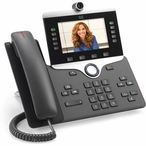 Cisco 8845 Telefone IP - Recondicionado - Bluetooth - Montagem em parede - Carvão - Compatível com TAA - VoIP - 2 x Rede (