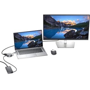 Dell USB Type C Docking Station for Monitor/Notebook/Projector/Keyboard/Mouse/Headset/Flash Drive - 90 W - USB Type-C - Ne
