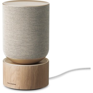 Bang & Olufsen BeoSound Bluetooth Smart Speaker - Google Assistant Supported - Natural Oak - Wall Mountable, Shelf Mountab