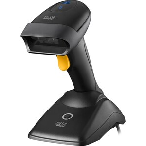 Adesso NuScan 2500TB Logistics, Warehouse Handheld Barcode Scanner - Wireless Connectivity - Black - USB Cable Included - 