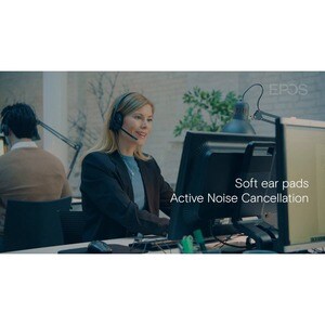 EPOS ADAPT 160T USB II - Stereo - USB - Wired - On-ear - Binaural - Ear-cup - 5.9 ft Cable - Noise Cancelling Microphone -