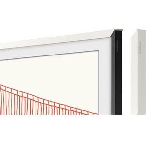 Samsung (2021) 55" The Frame Customizable Bezel - Modern White - 48.86" x 28.12" Frame Size - Rectangle - Landscape - Magn