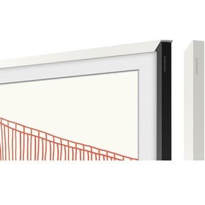 Samsung (2021) 65" The Frame Customizable Bezel - Modern White - 57.48" x 32.97" Frame Size - Rectangle - Landscape - Magn