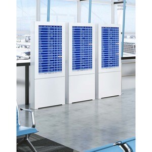 Chief Impact LF43UWP-B2B Floor Mount for Display, Kiosk - White - 2 Display(s) Supported - 43" Screen Support - 125 lb Loa