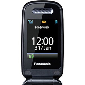 Panasonic KX-TU456 Feature Phone - 6.1 cm (2.4") Active Matrix TFT LCD 240 x 320 - 2G - Blue - Flip - 1 SIM Support - SIM-